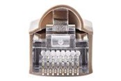 Verkkokaapelit - Nedis network connector - grey transparent - Harmaa - CCGB89350GY