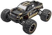 Kauko-ohjattavat - BLACKZON - Slyder MT 1/16 4WD Electric Monster Truck - Gold - 540101