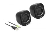 Kaiuttimet - PC - DeLOCK Mini Stereo PC Speaker - musta - 27002