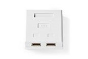 Lisätarvikkeet - Nedis Network Wall Box | On-Wall | 2 port(s) | STP CAT6 - CCGB89130WT