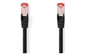 Verkkokaapelit - Nedis CCGL85221BK015 networking cable - Musta - 0.1m - CCGL85221BK015