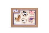 Vauva- ja taaperolelut - Fantorangen & Fantus  WOODEN PUZZLE FARM ANIMALS 31.5X22CM - 112063