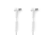 Antennikaapelit/-liittimet - Nedis CSGB40120WT100 coaxial cable - CSGB40120WT100