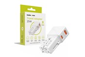 Puhelin - Adapterit & Laturit - Mobile Origin Travel adapter 25W - EU/US/UK/AU - white - TAD25-2P-WHT
