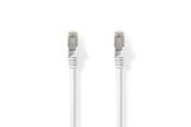 Verkkokaapelit - Nedis Cat 8.1 Network Cable | S/FTP | RJ45 Male | RJ45 Male - Valkoinen - 20m - CCGL85520WT200