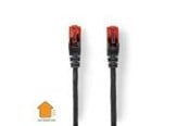 Verkkokaapelit - Nedis CAT6 Network Cable | RJ45 Male | RJ45 Male | U/UTP | 20.0 m - Musta - 20m - CCGL85900BK200
