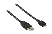 USB kaapelit - Nedis - USB cable - USB to Micro-USB Type A - 2 m - CCGP60400BK20