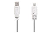 USB kaapelit - Nedis - USB cable - USB to Micro-USB Type B - 1 m - CCGP60410WT10