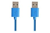 USB kaapelit - Nedis - USB cable - USB Type A to USB Type A - 2 m - CCGP61000BU20
