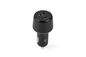 Puhelin - Adapterit & Laturit - Nedis Car Charger - CCPD65W100BK
