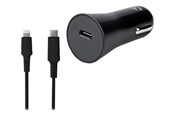 Puhelin - Adapterit & Laturit - Nedis car power adapter - 24 pin USB-C - 20 Watt - CCPDL20W111BK