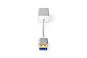 Verkkokortit (verkkosovittimet, tulostuspalvelimet jne.) - Nedis USB Network Adapter USB 3.2 Gen1 1Gbps USB-A Male RJ45 Female 0.20 m - CCTB61950AL02