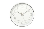 Sisustus - Nedis - clock - quartz - wall mountable - 30 cm - white silver - CLWA015PC30SR