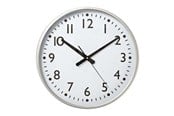 Sisustus - Nedis Easy To Read Numbers - clock - quartz - wall mountable - 38 cm - frame: aluminium - CLWA016PC38AL