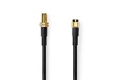 Antennikaapelit/-liittimet - Nedis CSGB02400BK100 coaxial cable - CSGB02400BK100
