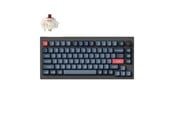 Näppäimistöt - Keychron V1 MAX QMK/VIA Wireless RGB Hot Swap Jupiter Brown - Carbon Black - Näppäimistö - Pohjoismainen - Musta - V1M-D3-BO