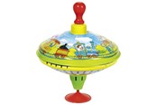 Puulelut - Goki - Humming top with wooden handle train - 53058