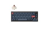 Näppäimistöt - Keychron V2 MAX Wireless QMK/VIA Hot Swap Jupiter Brown - Carbon Black - Näppäimistö - ilman numeronäppäimiä - Pohjoismainen - Musta - V2M-D3-BO