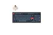 Näppäimistöt - Keychron V5 MAX QMK/VIA Wireless RGB Hot Swap Jupiter Brown - Carbon Black - Pelinäppäimistö - Pohjoismainen - Musta - V5M-D3-BO