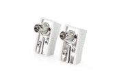 Antennikaapelit/-liittimet - Nedis IEC (Coax) Connector | Angled | Male | Nickel Plated - CSGB40900WT