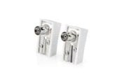 Antennikaapelit/-liittimet - Nedis IEC (Coax) Connector | Angled | Female | Nickel Plated | 75 Ohm - CSGB40920WT