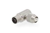Antennikaapelit/-liittimet - Nedis IEC (Coax) Connector | Angled 90° | Female | Nickel Plated - CSGB40925ME