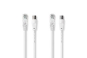 Antennikaapelit/-liittimet - Nedis CSGB4500WT30 coaxial cable - CSGB4500WT30