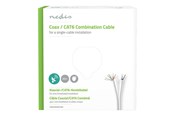 Muut kaapelit - Nedis Coax / CAT6 Combination Cable - bulk aerial/network cable - 50 m - CSGG4500WT500