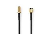 Antennikaapelit/-liittimet - Nedis SMA Cable | SMA Male | SMA Female | Gold Plated - CSGL02010BK10