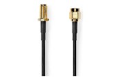 Antennikaapelit/-liittimet - Nedis CSGL02010BK30 coaxial cable - CSGL02010BK30