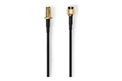 Antennikaapelit/-liittimet - Nedis CSGL02210BK20 coaxial cable - CSGL02210BK20