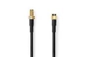 Antennikaapelit/-liittimet - Nedis SMA Cable | SMA Male | SMA Female | Gold Plated | 50 Ohm - CSGL02400BK50