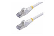 Verkkokaapelit - StarTech.com 50cm White CAT8 Ethernet Cable Snagless S/FTP 25G/40G - patch cable - 50 cm - white - Valkoinen - 0.5m - NLWH-50C-CAT8-PATCH