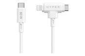 USB kaapelit - Hyper Juice Lightning cable - Lightning / USB - 1.5 m - HJ4010WHGL