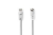 Antennikaapelit/-liittimet - Nedis CSGL41800WT15 coaxial cable - CSGL41800WT15