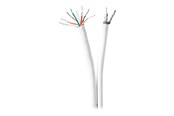 SAS / SCSI kaapelit - Nedis Coax / CAT6 Combination Cable - bulk aerial/network cable - 10 m - CSGR4500WT100