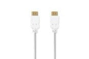 Näyttökaapeli - Nedis High Speed HDMI Cable with Ethernet | 4K@30Hz | ARC | 10.2 Gbps | 2.00 m | Round | PVC | White - CVGB34000WT20