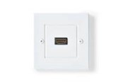 Näyttökaapeli - Nedis HDMI Wall Box | 4K@60Hz | HDMI™ Output | Black | 18 Gbps | Gold Plated - CVGB34950WT