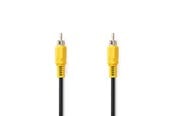 Näyttökaapeli - Nedis CVGL24100BK20 composite video cable - CVGL24100BK20