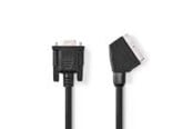 Näyttökaapeli - Nedis SCART Cable | SCART Male | VGA Female | Nickel Plated - CVGL31550BK20