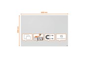 Konferenssi & Esitys - Nobo Infinity kehyksetön magneettinen valkotaulu 900x600mm - 1915714
