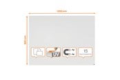 Konferenssi & Esitys - Nobo Infinity kehyksetön magneettinen valkotaulu 1200x900mm - 1915715
