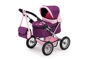 Nuket, pehmolelut ja oheistarvikkeet - Bayer Design Doll's Pram Trendy - Plum - 13057AA