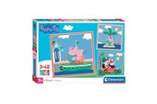 Palapelit - Clementoni Jigsaw Puzzle Super Color Square Peppa Pig 3x48pcs. Lattia - 25293