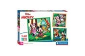 Palapelit - Clementoni Jigsaw Puzzle Super Color Square Mickey and Friends 3x48pcs. Lattia - 25298