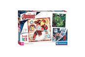 Palapelit - Clementoni Jigsaw Puzzle Super Color Square Marvel Avengers 3x48pcs. Lattia - 25315