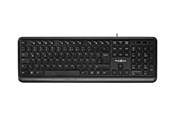 Näppäimistöt - Nedis - keyboard - QWERTZ - German - black - Näppäimistö - Saksa - Musta - KBMU200BKDE