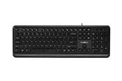 Näppäimistöt - Nedis - keyboard - QWERTY - US International - black - Näppäimistö - Universal - Musta - KBMU200BKUS