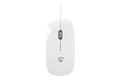 Hiiret - Nedis - mouse - USB - white - Hiiri - Optinen - 3 painiketta - Valkoinen - MSWD200WT