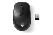 Hiiret - Nedis - mouse - black - Hiiri - Optinen - 6 painiketta - Musta - MSWS110BK